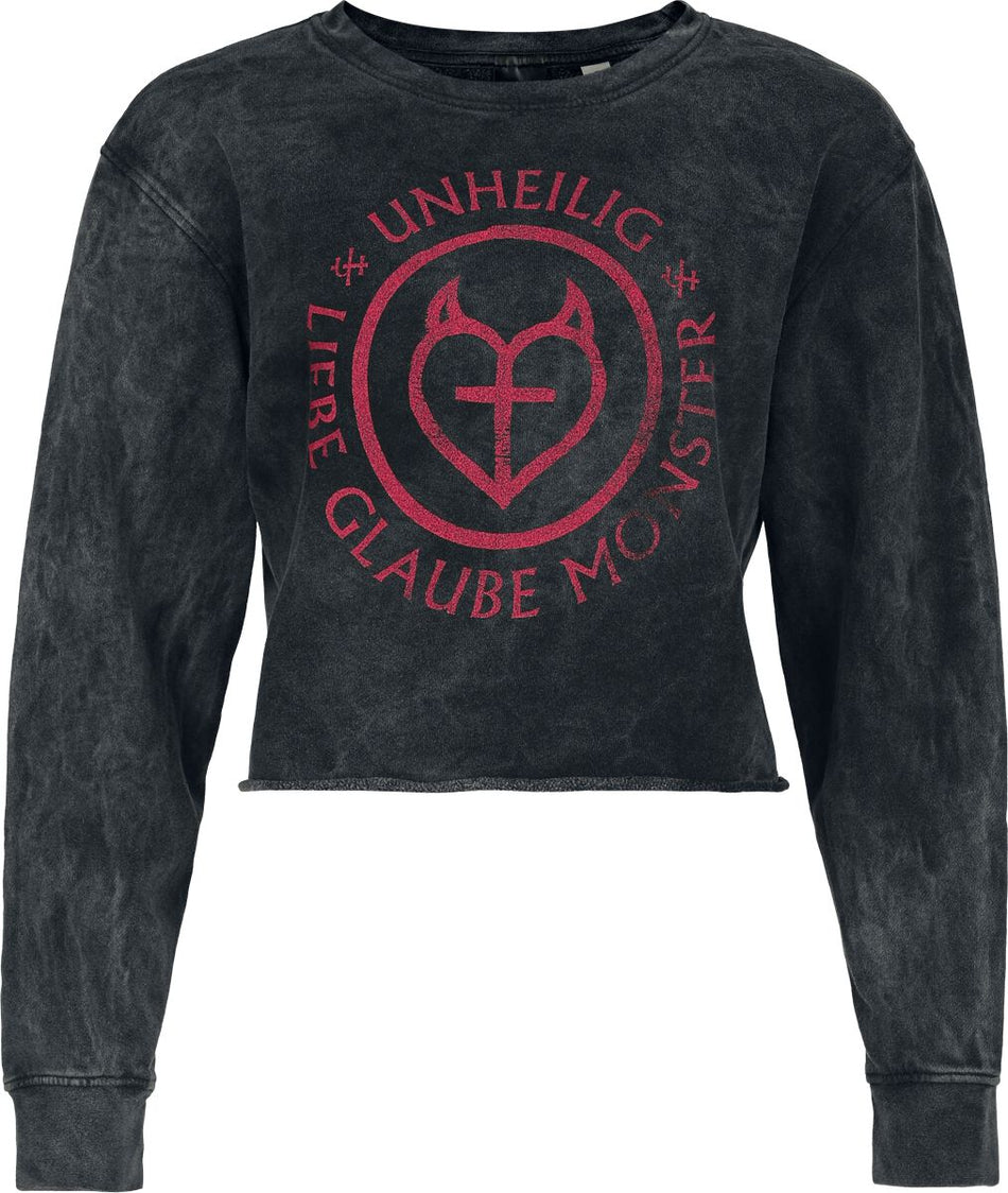 Sweat-shirt  de Unheilig - Glaube - S à XXL - pour Femme - anthracite - Unheilig