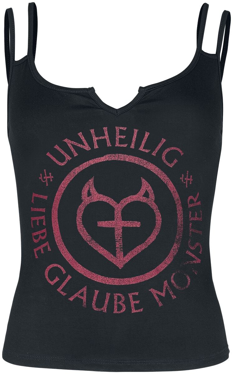 Débardeur  de Unheilig - Glaube - S à 4XL - pour Femme - noir - Unheilig