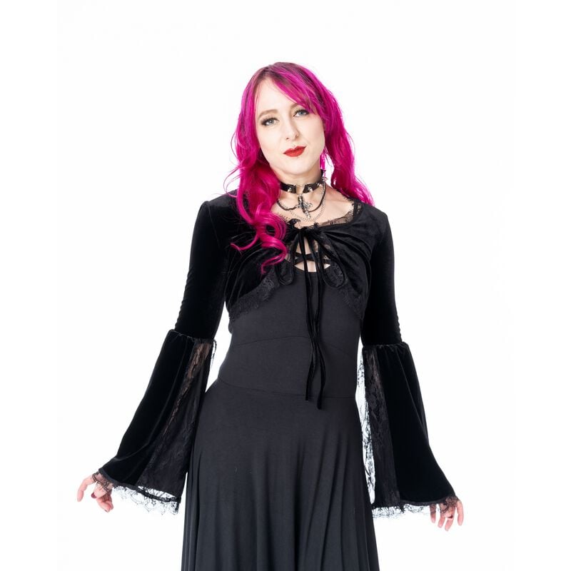 Gilets & Ponchos Gothic de Poizen Industries - Wynter Bolero - XS à 4XL - pour Femme - noir - Poizen Industries