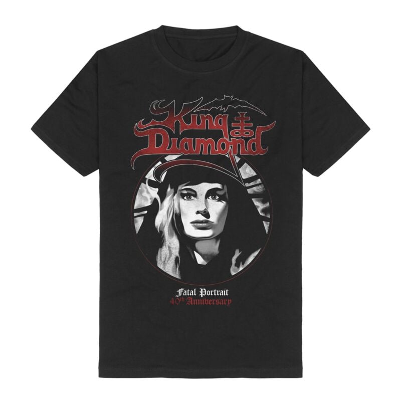 T-Shirt Manches courtes  de King Diamond - Fatal Portrait 40th Anniversary Symbol - M à 3XL - pour Homme - noir - King Diamond