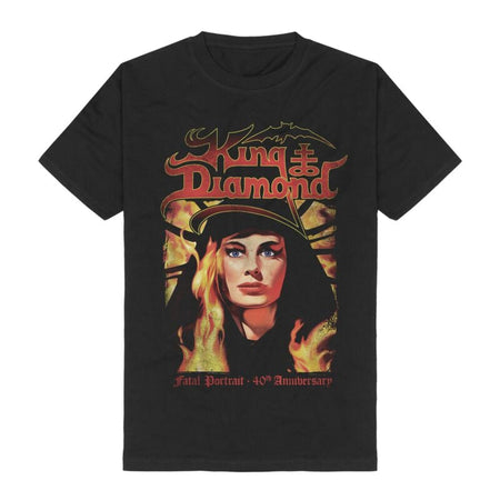 T-Shirt Manches courtes  de King Diamond - Fatal Portrait 40th Anniversary Tracklist - M à 3XL - pour Homme - noir - King Diamond
