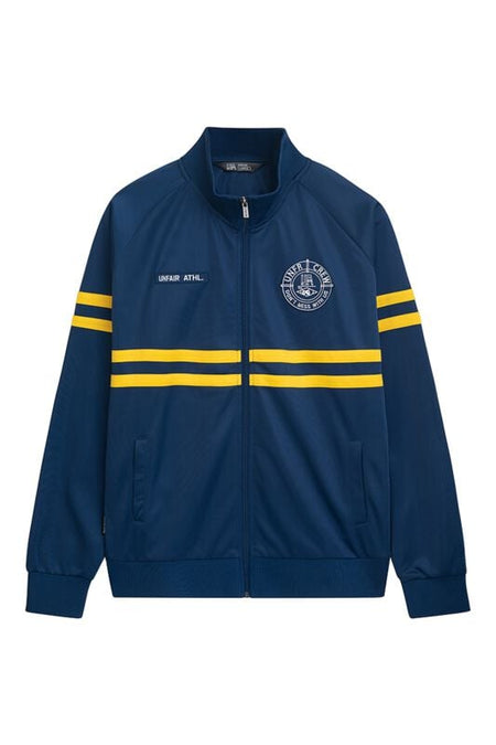 Haut de survêtement  de Unfair Athletics - DMWU Tracktop Blue/ Yellow - M à XXL - pour Homme - bleu/jaune - UNFAIR ATHLETICS