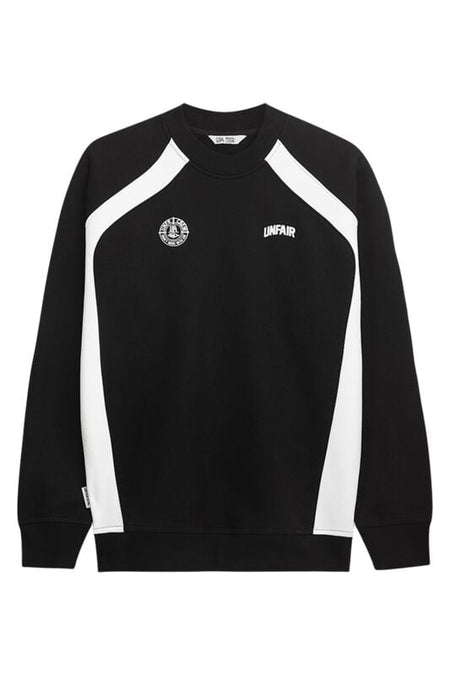 Sweat-shirt  de Unfair Athletics - TWO SIDE PANEL CREWNECK - M à 3XL - pour Homme - noir/blanc - UNFAIR ATHLETICS