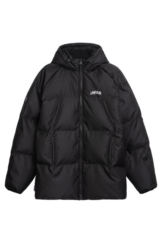 Manteau d'hiver  de Unfair Athletics - CURVED WINTER JACKET - M à 3XL - pour Homme - noir - UNFAIR ATHLETICS
