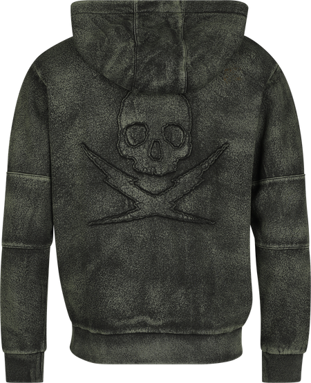 Sweat-shirt zippé à capuche  de Rock Rebel by EMP - Rebels & Reapers - S à XXL - pour Homme - noir/vert - Rock Rebel by EMP - View 2