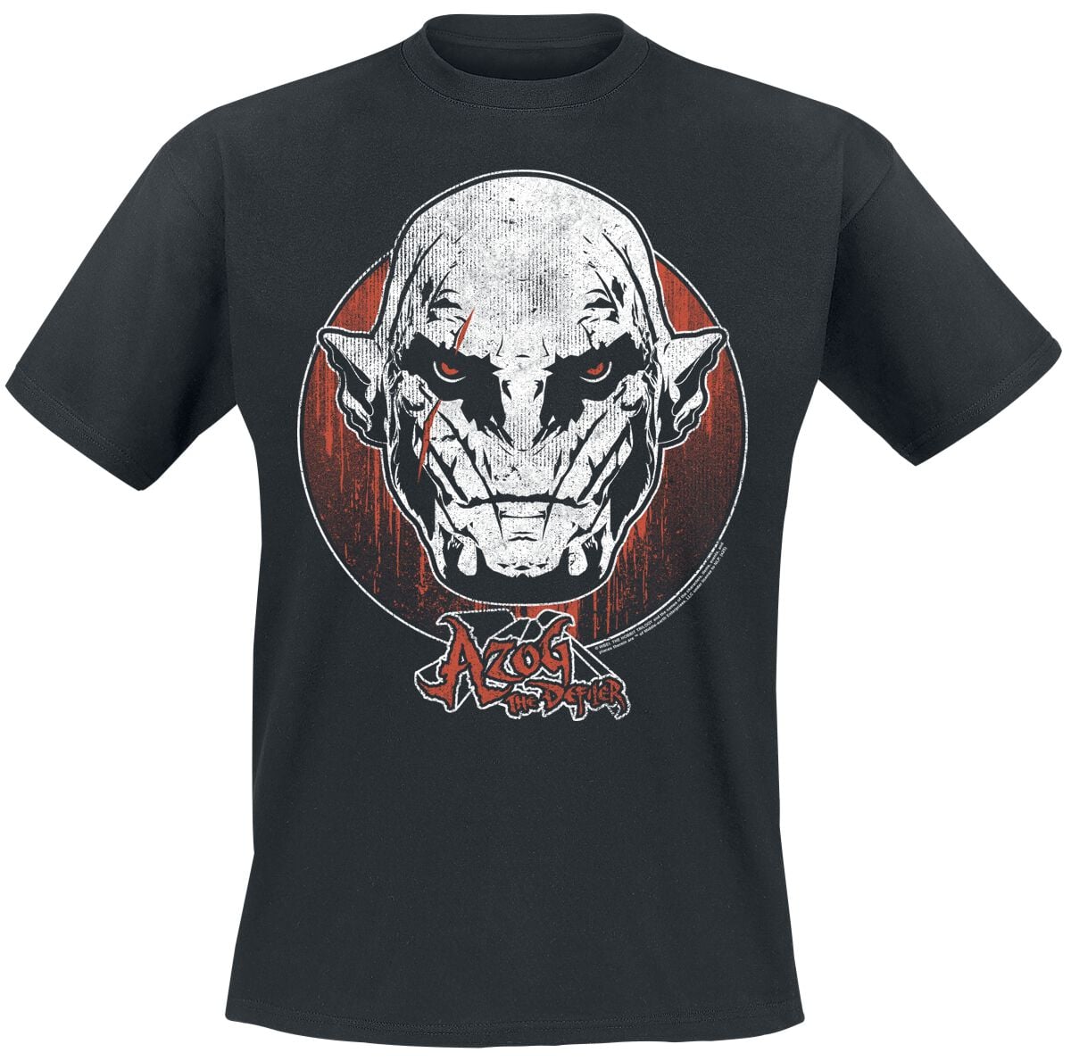T-Shirt Manches courtes  de Le Seigneur Des Anneaux - Der Hobbit - Azog - The Defiler - M à 5XL - pour Homme - noir - Le Seigneur Des Anneaux