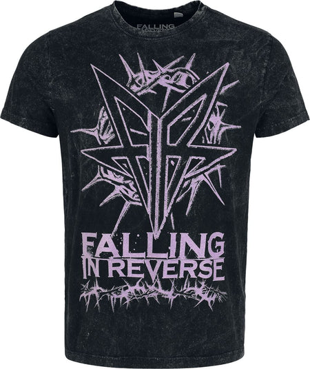 T-Shirt Manches courtes  de Falling In Reverse - Logo - S à 4XL - pour Homme - anthracite - Falling In Reverse