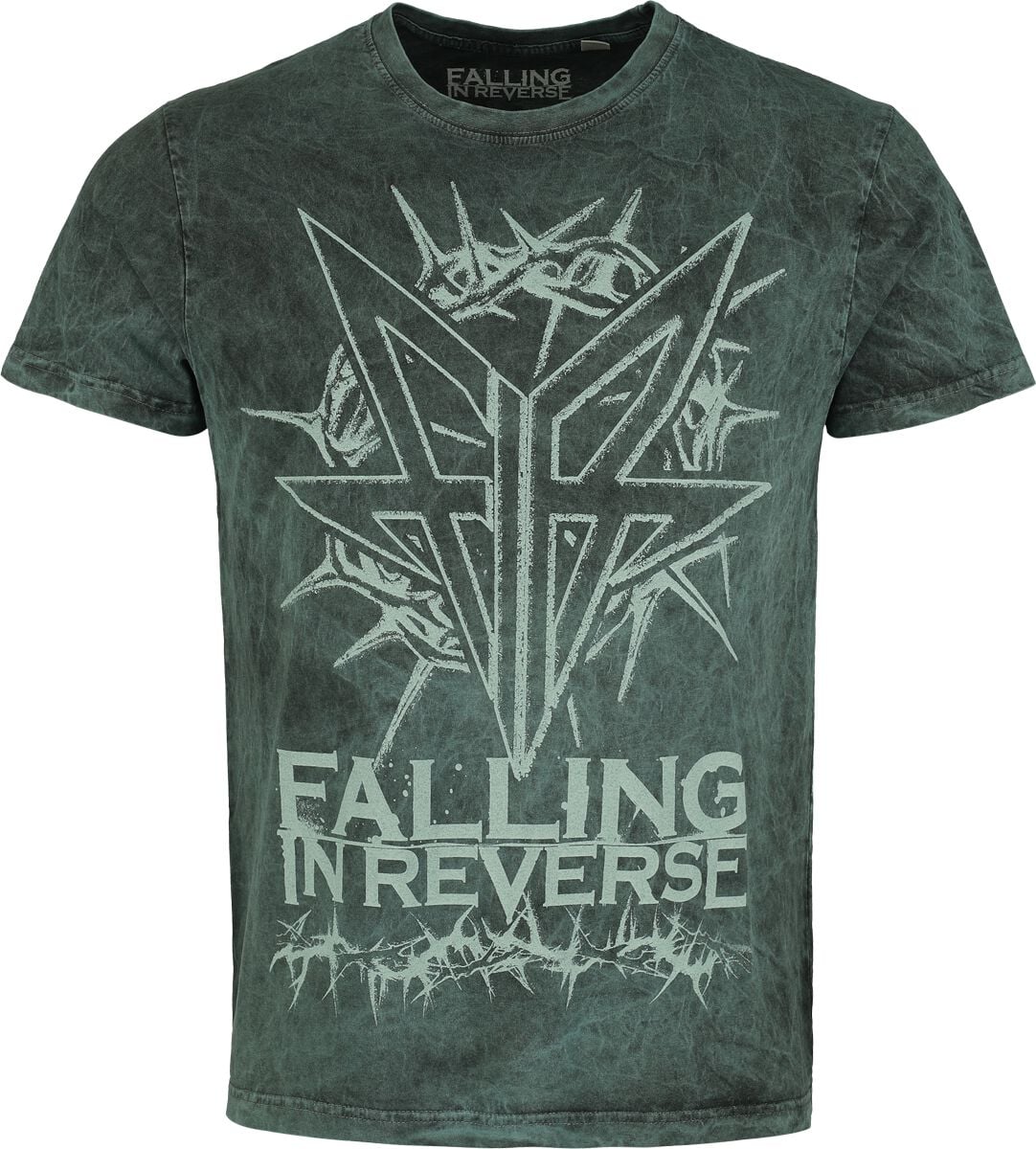 T-Shirt Manches courtes  de Falling In Reverse - Logo - S à 4XL - pour Homme - pétrole - Falling In Reverse