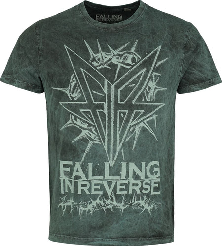 T-Shirt Manches courtes  de Falling In Reverse - Logo - S à 4XL - pour Homme - pétrole - Falling In Reverse