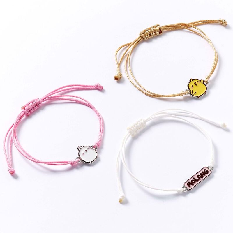 Set de bracelets  de Molang - Molang & Piu Piu - Bracelet d'Amitié - pour Unisexe - multicolore - Molang