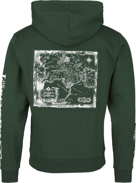 Sweat-shirt à capuche  de Le Seigneur Des Anneaux - Rohan & Gondor - S à XXL - pour Homme - vert - Le Seigneur Des Anneaux - View 2