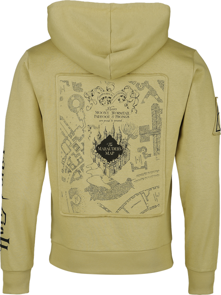 Sweat-shirt à capuche  de Harry Potter - La Carte Du Maraudeur - S à XXL - pour Homme - beige - Harry Potter - View 2