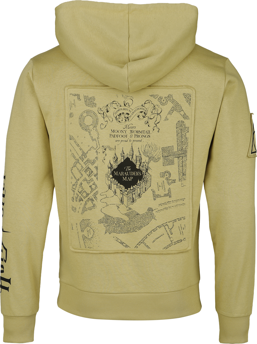 Sweat-shirt à capuche  de Harry Potter - La Carte Du Maraudeur - S à XXL - pour Homme - beige - Harry Potter - View 2