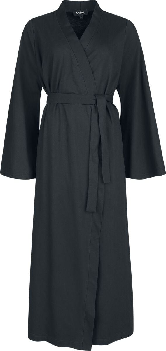 Robe de Chambre Gothic de Gothicana by EMP - Velum Noctis - S-M à XXL-3XL - pour Femme - noir - Gothicana by EMP