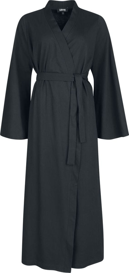 Robe de Chambre Gothic de Gothicana by EMP - Velum Noctis - S-M à XXL-3XL - pour Femme - noir - Gothicana by EMP