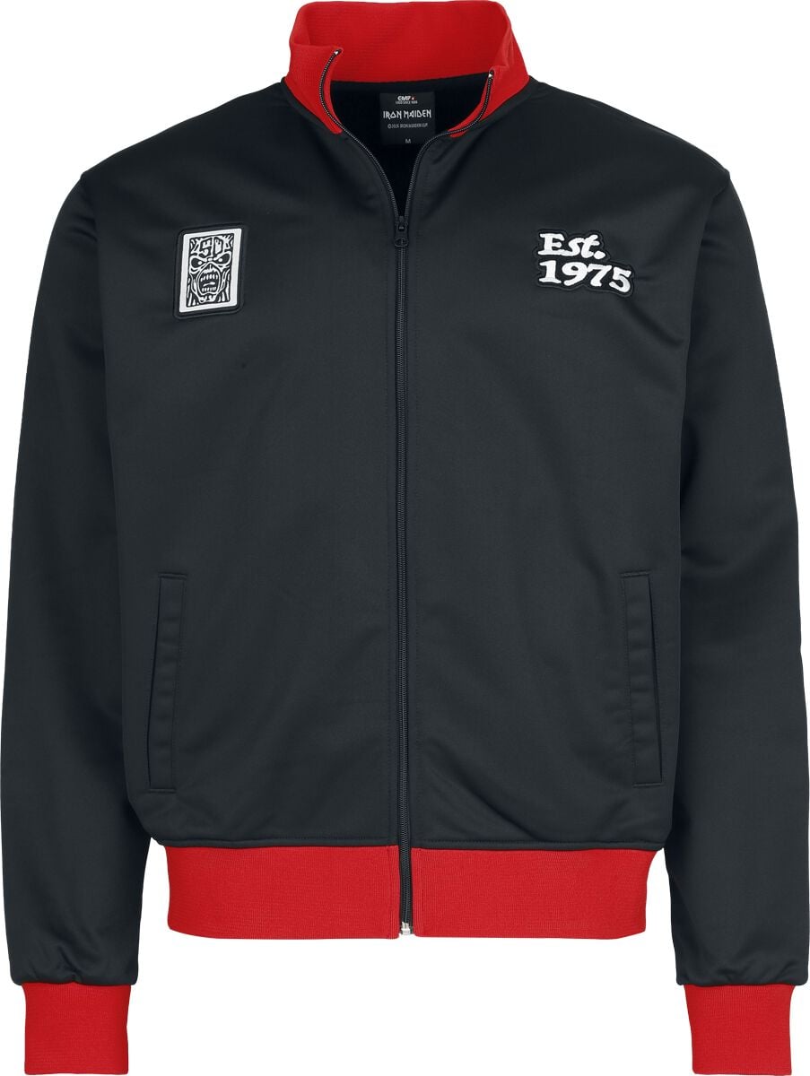 Haut de survêtement  de Iron Maiden - Soccer Trackjacket - S à 5XL - pour Homme - noir/rouge - Iron Maiden