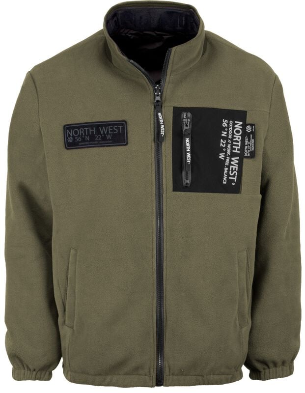 Veste mi-saison  de Indicode - INQUEFORTH - S à XXL - pour Homme - noir/olive - Indicode