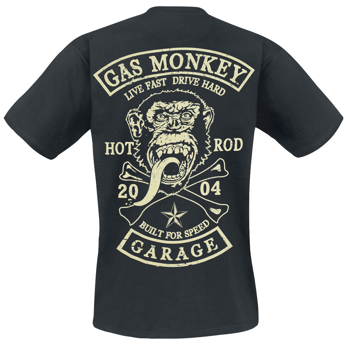 T-Shirt Manches courtes  de Gas Monkey Garage - GMC Patch - Beer Assistant - M à XXL - pour Homme - noir - Gas Monkey Garage - View 2