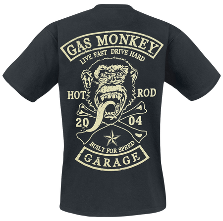 T-Shirt Manches courtes  de Gas Monkey Garage - GMC Patch - Beer Assistant - M à XXL - pour Homme - noir - Gas Monkey Garage - View 2