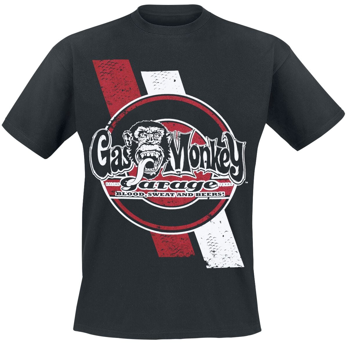 T-Shirt Manches courtes  de Gas Monkey Garage - Blood Sweet Beers Garage - M à XXL - pour Homme - noir - Gas Monkey Garage