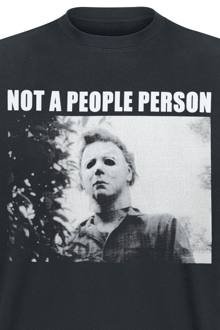 T-Shirt Manches courtes  de Halloween - Not A People Person - M à XXL - pour Homme - noir - Halloween - View 2