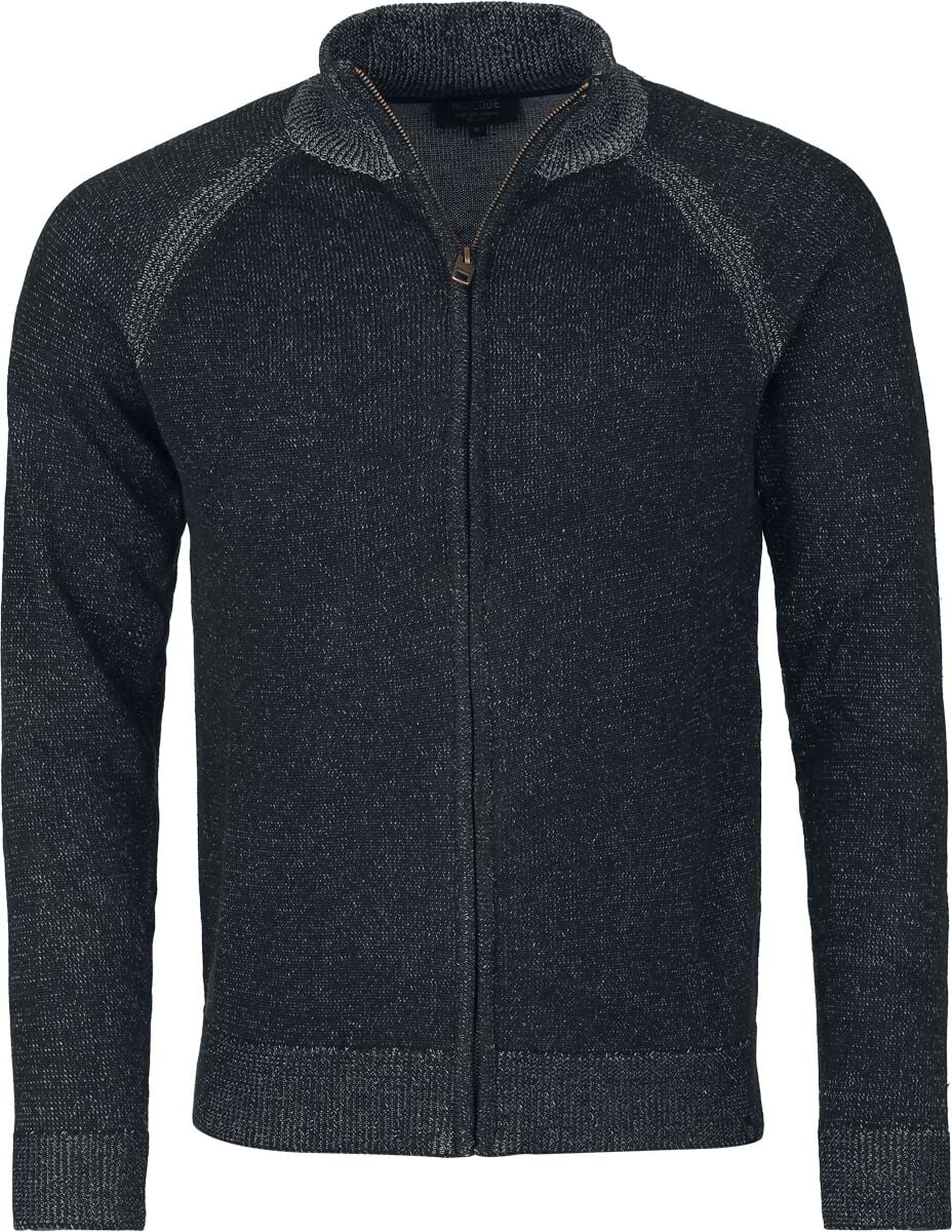 Veste mi-saison  de Indicode - INFun cardigan - S à XXL - pour Homme - noir - Indicode