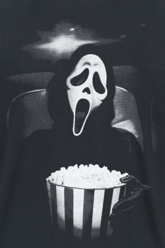 T-Shirt Manches courtes  de Scream (Film) - Ghostface Popcorn - M à XL - pour Homme - noir - Scream (Film) - View 2