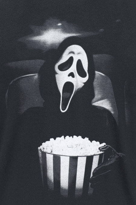 T-Shirt Manches courtes  de Scream (Film) - Ghostface Popcorn - M à XL - pour Homme - noir - Scream (Film) - View 2