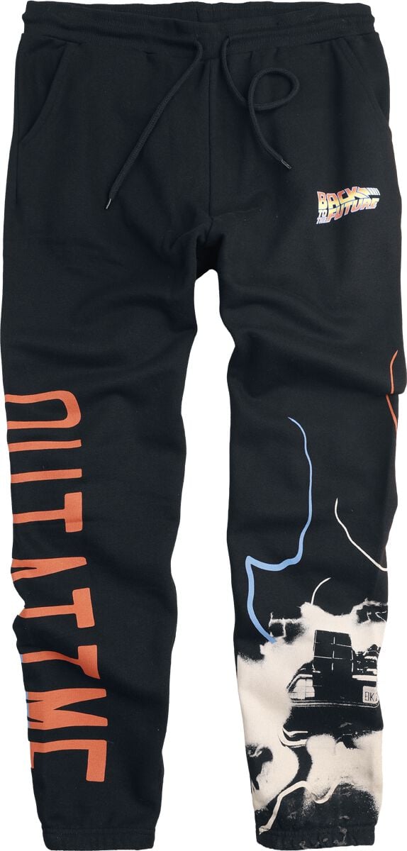 Pantalon en toile  de Retour Vers Le Futur - Outatime - S à XXL - pour Homme - noir - Retour Vers Le Futur