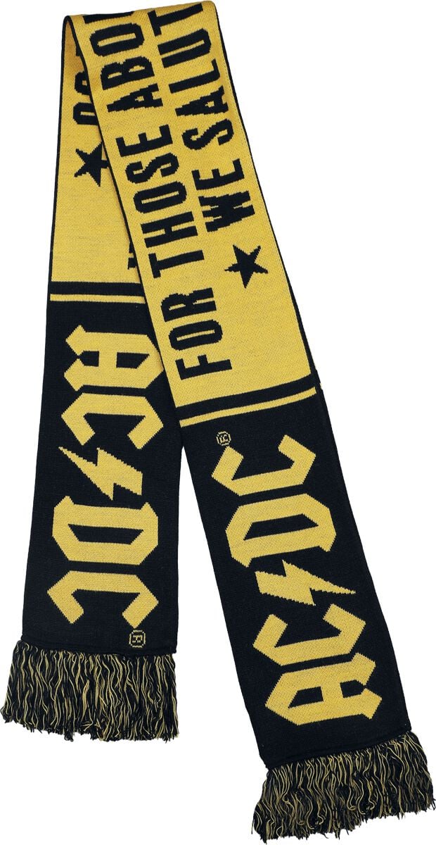 Écharpe  de AC/DC - Soccer Scarf - pour Homme - noir/jaune - AC/DC