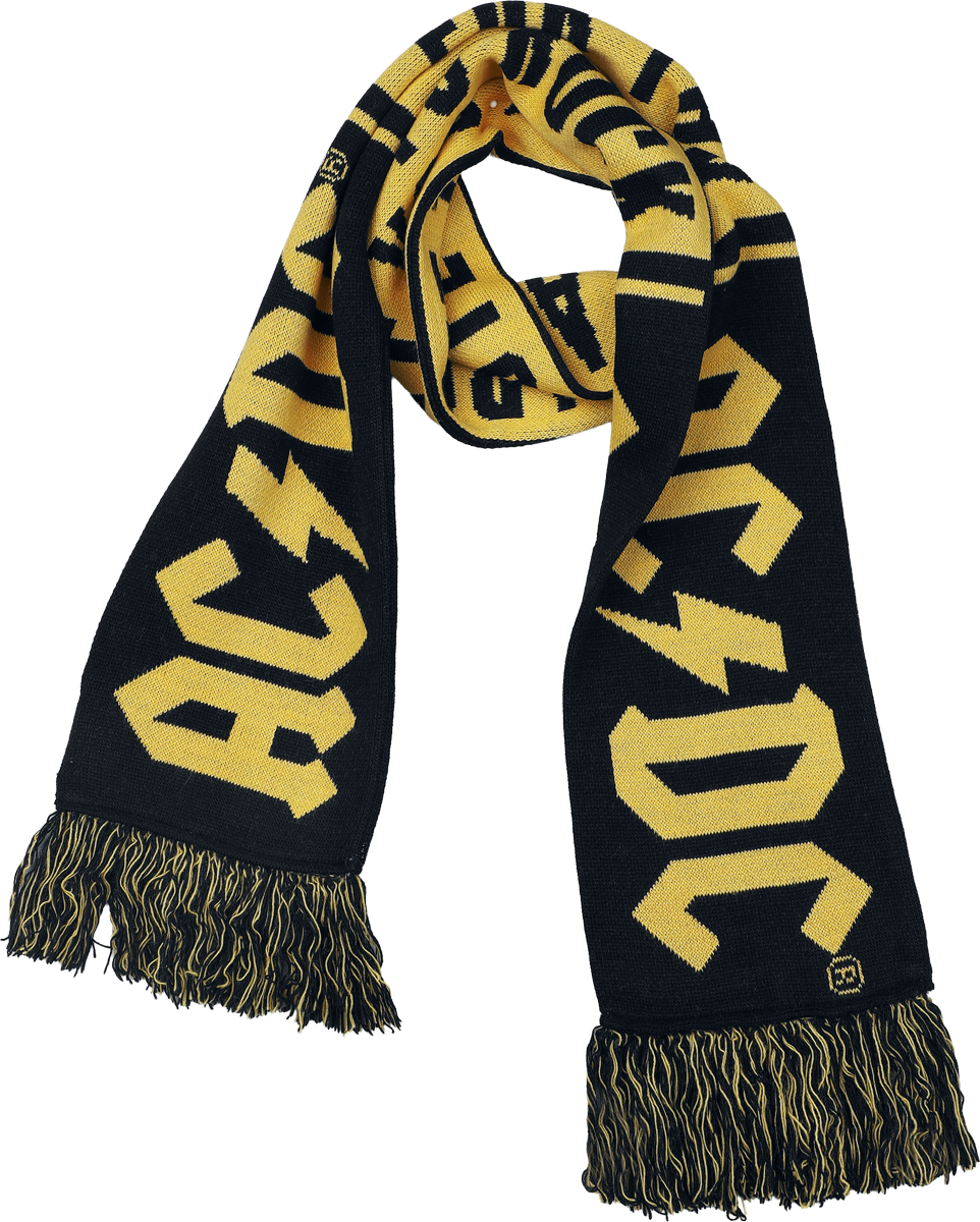 Écharpe  de AC/DC - Soccer Scarf - pour Homme - noir/jaune - AC/DC - View 2