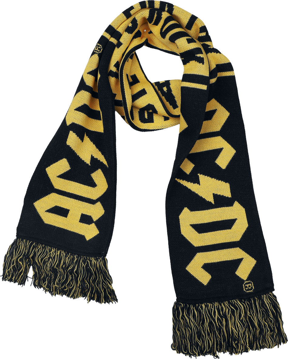 Écharpe  de AC/DC - Soccer Scarf - pour Homme - noir/jaune - AC/DC - View 2