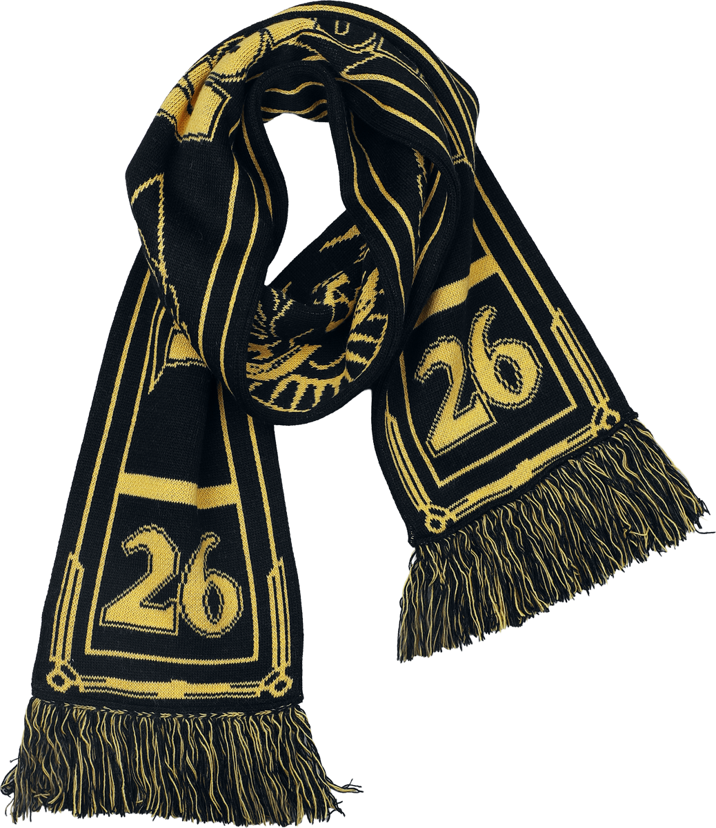 Écharpe  de Volbeat - Soccer Scarf - pour Homme - noir/jaune - Volbeat - View 2