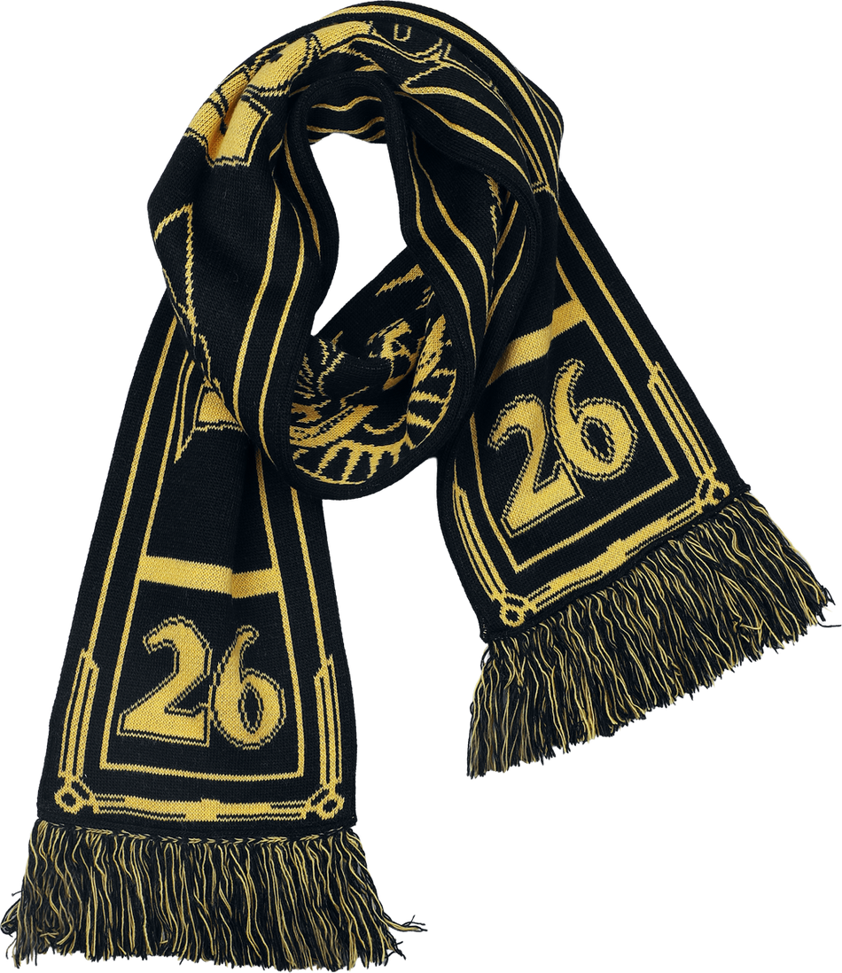 Écharpe  de Volbeat - Soccer Scarf - pour Homme - noir/jaune - Volbeat - View 2