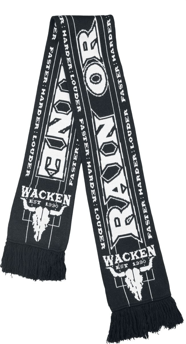 Écharpe  de Wacken Open Air - Soccer Scarf - pour Homme - noir/blanc - Wacken Open Air