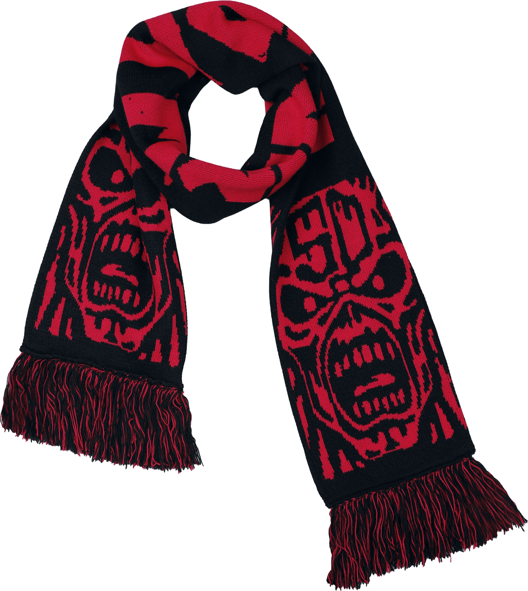 Écharpe  de Iron Maiden - Soccer Scarf - pour Homme - noir/rouge - Iron Maiden - View 2