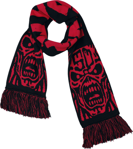 Écharpe  de Iron Maiden - Soccer Scarf - pour Homme - noir/rouge - Iron Maiden - View 2