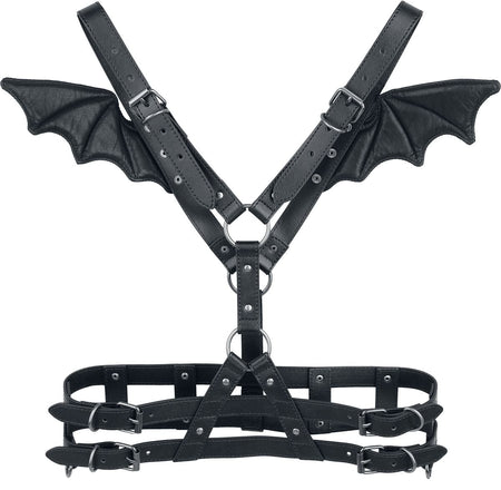 Harnais Gothic de Gothicana by EMP - Eternal Allure Fledermaus-Flügel Harness - pour Femme - noir - Gothicana by EMP
