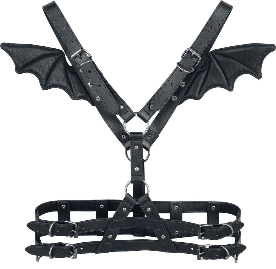 Harnais Gothic de Gothicana by EMP - Eternal Allure Fledermaus-Flügel Harness - pour Femme - noir - Gothicana by EMP