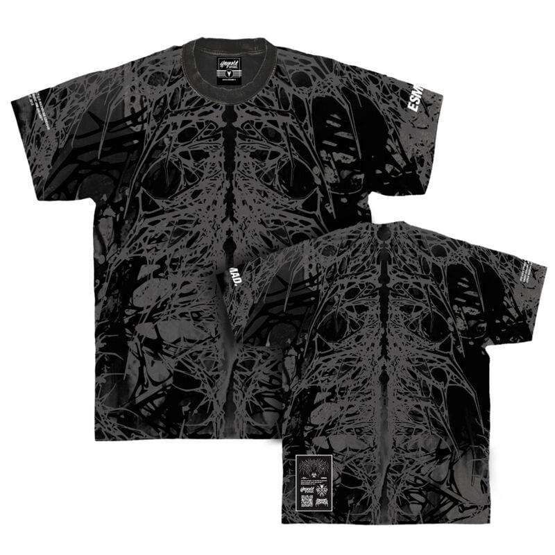 T-Shirt Manches courtes  de Stay Cold Apparel - Deathwood Heavy Oversized Fit - S à 3XL - pour Homme - noir/gris - Stay Cold Apparel