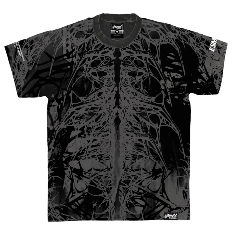 T-Shirt Manches courtes  de Stay Cold Apparel - Deathwood Heavy Oversized Fit - S à 3XL - pour Homme - noir/gris - Stay Cold Apparel - View 2