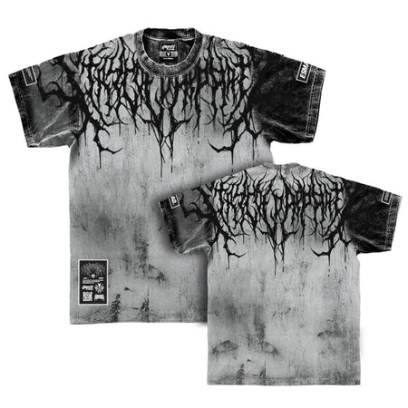 T-Shirt Manches courtes  de Stay Cold Apparel - Reign Of Blood (wasted) - Heavy Oversized T-Shirt (250GSM) - M à XL - pour Homme - gris - Stay Cold Apparel