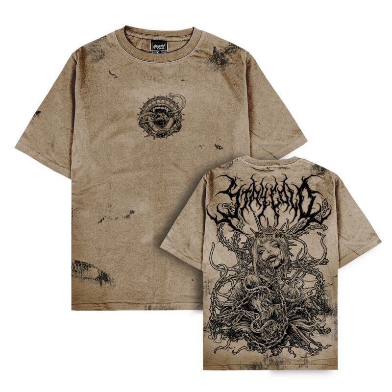 T-Shirt Manches courtes  de Stay Cold Apparel - Moonthirst Oversized Fit (200GSM) - S à 3XL - pour Homme - beige - Stay Cold Apparel