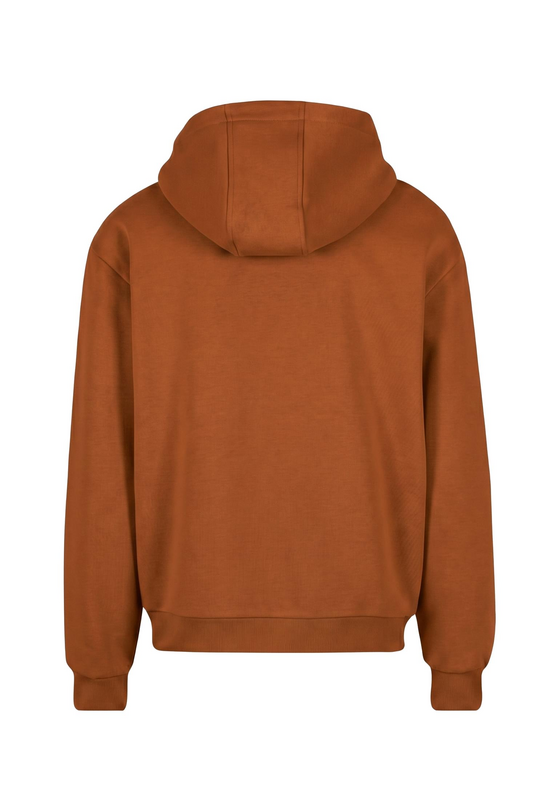 Sweat-shirt zippé à capuche  de Urban Classics - Sweat à Capuche Fluffy - M à L - pour Homme - rouille - Urban Classics - View 2