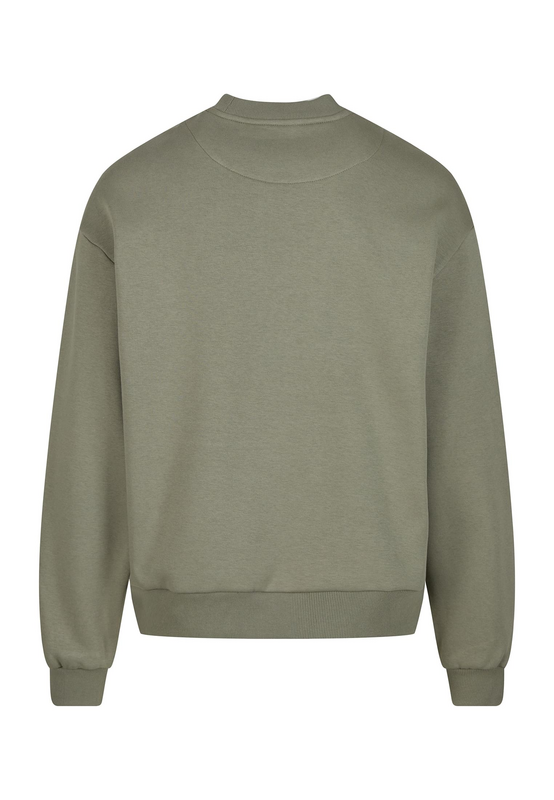 Sweat-shirt  de Urban Classics - Fluffy Crewneck - S à XXL - pour Homme - olive - Urban Classics - View 2