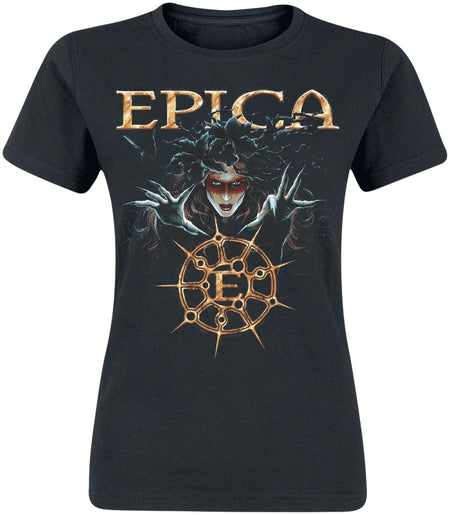 T-Shirt Manches courtes  de Epica - Simone Arcana - S à XXL - pour Femme - noir - Epica