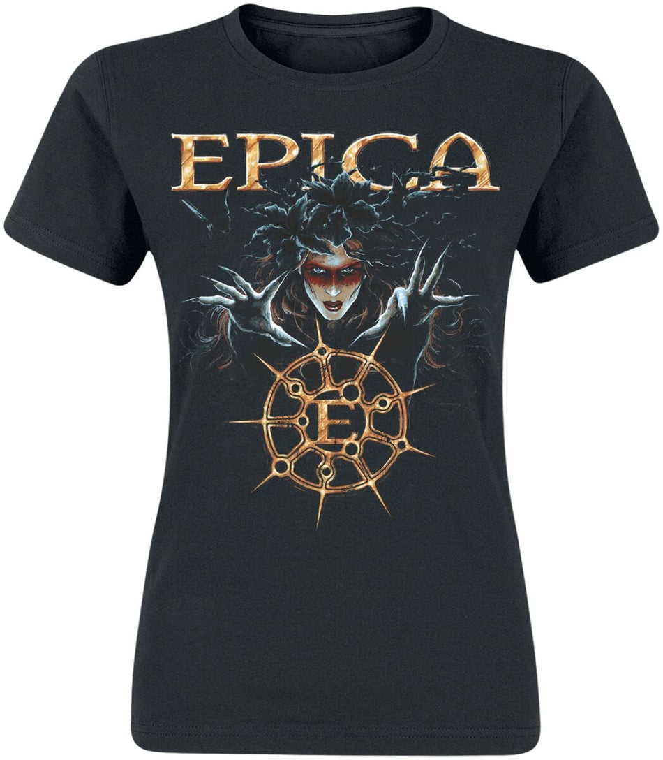 T-Shirt Manches courtes  de Epica - Simone Arcana - S à XXL - pour Femme - noir - Epica