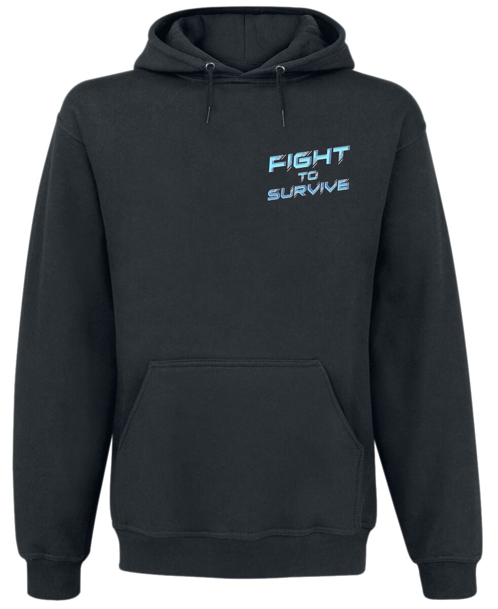 Sweat-shirt à capuche  de Epica - Fight To Survive - S à XXL - pour Homme - noir - Epica
