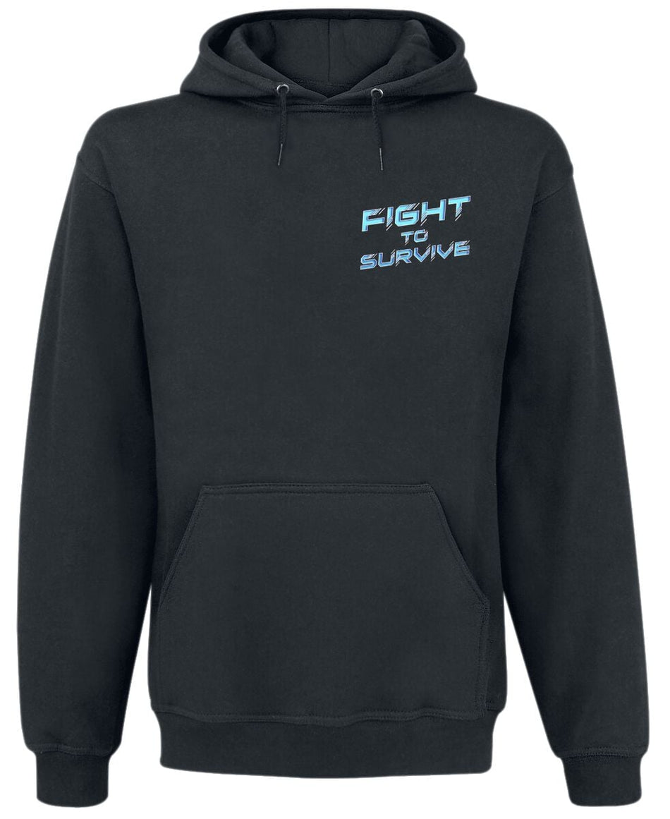 Sweat-shirt à capuche  de Epica - Fight To Survive - S à XXL - pour Homme - noir - Epica