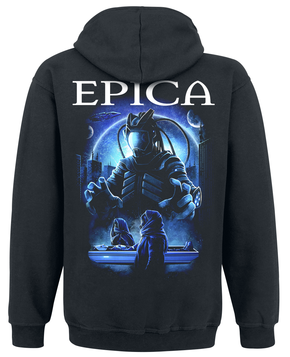 Sweat-shirt à capuche  de Epica - Fight To Survive - S à XXL - pour Homme - noir - Epica - View 2